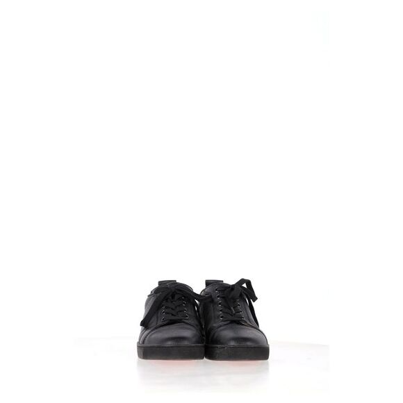 Christian Louboutin Louis Junior Sneakers in Black Leather - Picture 7 of 12
